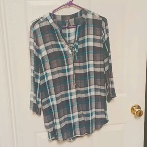3/$20 bundle and save… 
New directions flannel type top